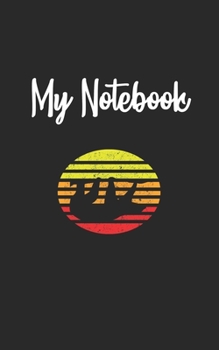 Paperback My Notebook: Sloth Retro And Vintage Style 100 Pages And Lined Book