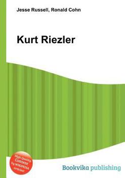 Paperback Kurt Riezler Book