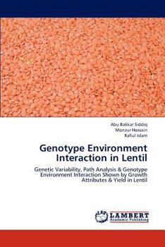 Paperback Genotype Environment Interaction in Lentil Book