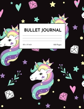 Bullet Journal: Cute Unicorn Dot Grid Notebook - Dotted Note Pad for Kids, Girls, Teens, Tweens, Women - Gifts for Birthday and Christmas | Design 98846
