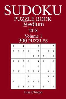 Paperback 300 Medium Sudoku Puzzle Book - 2018 Book