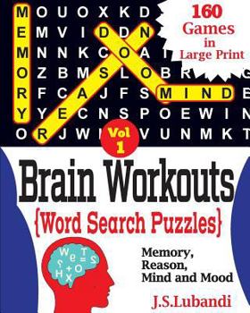 Paperback Brain Workouts(WORD SEARCH) Puzzles [Large Print] Book