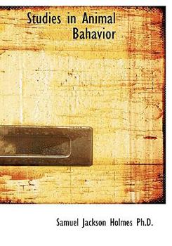 Hardcover Studies in Animal Bahavior Book