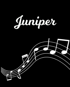 Juniper: Sheet Music Note Manuscript Notebook Paper | Personalized Custom First Name Initial J | Musician Composer Instrument Composition Book | 12 ... Guide | Create Compose & Write Creative Songs