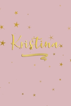 Kristina: Personalized Journal to Write In Rose Gold Line Journal