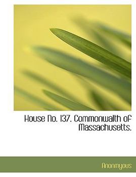 Paperback House No. 137. Commonwalth of Massachusetts. Book