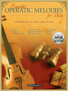 Paperback Beautiful Operatic Melodies for Violin [With CD (Audio)] Book