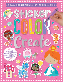 Paperback Sticker Color Create (Pink) Book