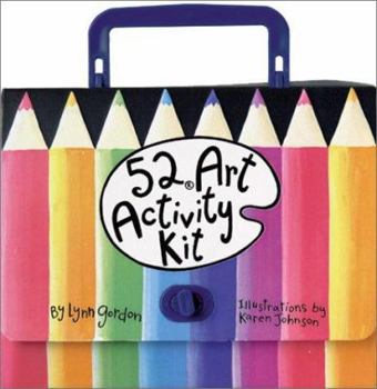 Hardcover 52 Art Activity Kit [With Stickers and Glue Stick and Crayons and Stenils] Book