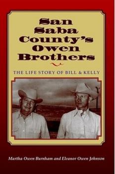 Paperback San Saba Countys Owen Brothers Book