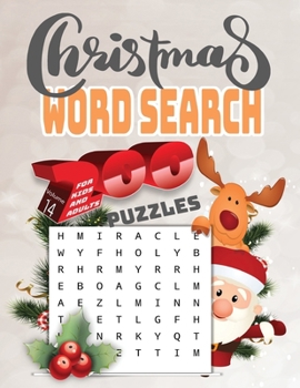 Paperback christmas word search 200 puzzles for kids and adults Volume14: Holiday Puzzle Book with Answers Large Print 254 pages, beautiful- time- christmas- wo [Large Print] Book