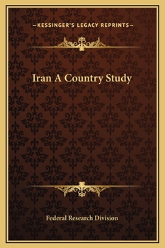 Hardcover Iran A Country Study Book