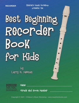 Paperback Best Beginning Recorder Book for Kids Book