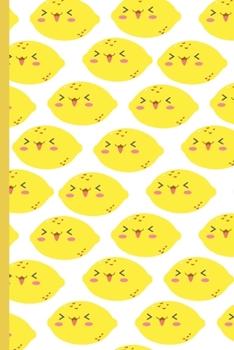 Cute Lemon Notebook!: Adorable Citrus Fruit Pattern Small Lined Notebook for Kids, Girls, Boys, Adults, Women, Children, School, Work 120 Pages 6 x 9