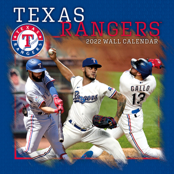 Calendar Texas Rangers 2022 12x12 Team Wall Calendar Book