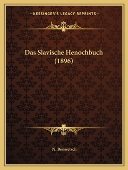 Paperback Das Slavische Henochbuch (1896) [German] Book