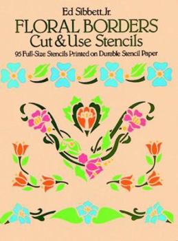 Paperback Floral Borders Cut & Use Stencils Book