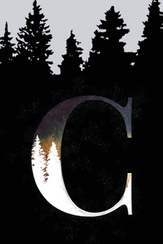 Paperback Bullet Journal with Monogram Letter C: Dotted Grid Notebook Book