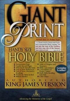 Hardcover KJV Giant Print Genuine Burgundy [Large Print] Book