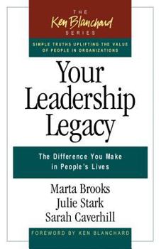 Hardcover Your Leadership Legacy: The Difference You Make in People's Lives Book