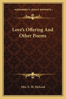 Paperback Love's Offering And Other Poems Book