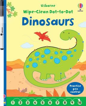 Paperback Wipe clean Dot to dot Dinosaurs Book