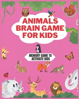 Paperback Animals brain game for kids Book