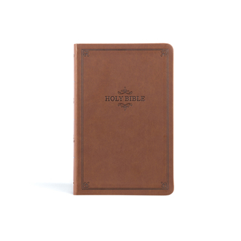 Imitation Leather KJV Thinline Bible, Value Edition, Brown Leathertouch Book