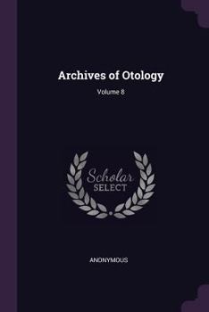 Paperback Archives of Otology; Volume 8 Book