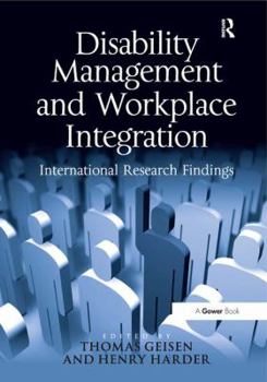 Hardcover Disability Management and Workplace Integration: International Research Findings Book