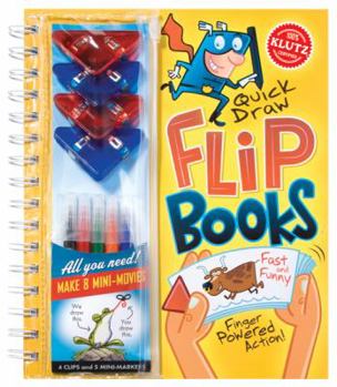 Spiral-bound Quick Draw Flip Books [With 4 ClipsWith 5 Mini-MarkersWith 8 Flip Books] Book