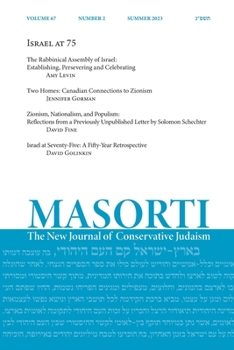 Paperback Masorti: The New Journal of Conservative Judaism Book