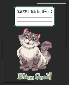 Paperback Composition Notebook: Adorable Cat Themed Wide Ruled Composition Notebook For All Cat Lovers Book