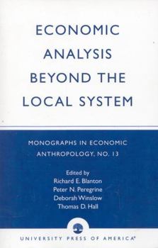 Paperback Economic Analysis Beyond the Local System Book