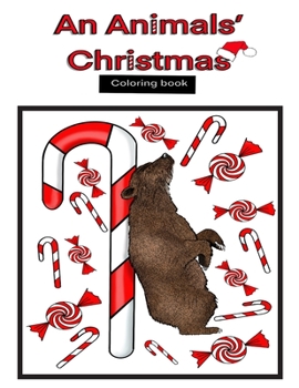 Paperback An Animals' Christmas Coloring Book