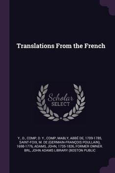 Paperback Translations From the French Book