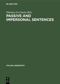 Hardcover Passive and Impersonal Sentences: PDR Il-B, Vol. 1 Book