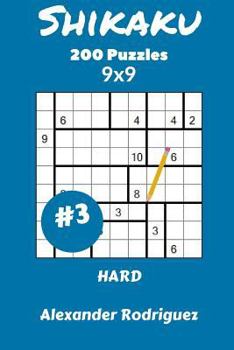 Paperback Shikaku Puzzles 9x9 - Hard 200 vol. 3 Book