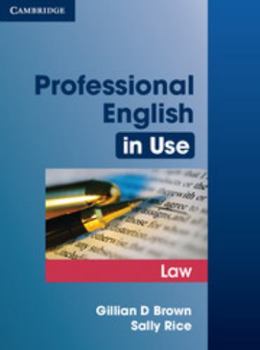 Professional English in Use Law - Book  of the Professional English in Use