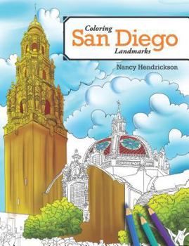 Paperback Coloring San Diego Landmarks Book