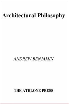 Hardcover Architectural Philosophy Book