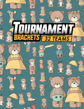 Paperback Tournament Brackets - 32 Teams Book