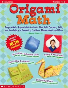 Paperback Origami Math: Grades 4-6 Book