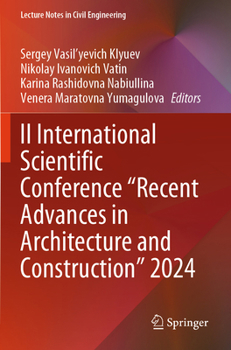 Paperback II International Scientific Conference Recent Advances in Architecture and Construction 2024 Book