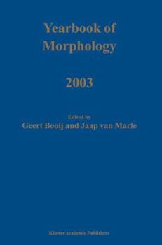 Hardcover Yearbook of Morphology 2003 Book