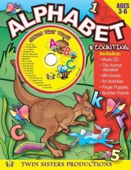 Paperback Alphabet & Counting, Ages 3-6 [With CD (Audio)] Book