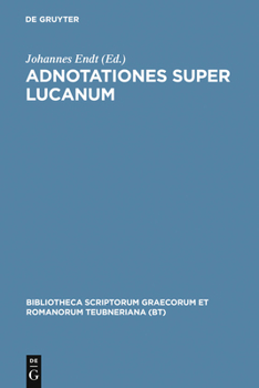 Hardcover Adnotationes Super Lucanum [Latin] Book