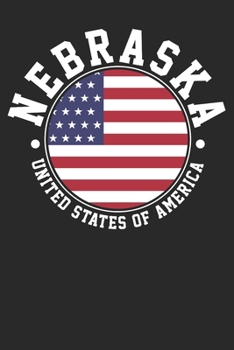 Paperback Notebook: Nebraska Dot Grid 6x9 120 Pages Book