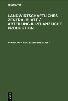 Hardcover September 1963 [German] Book