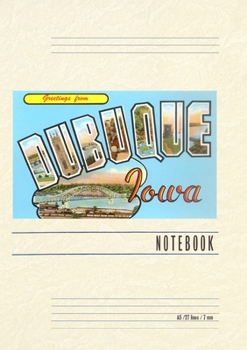 Paperback Vintage Lined Notebook Greetings from Dubuque Book